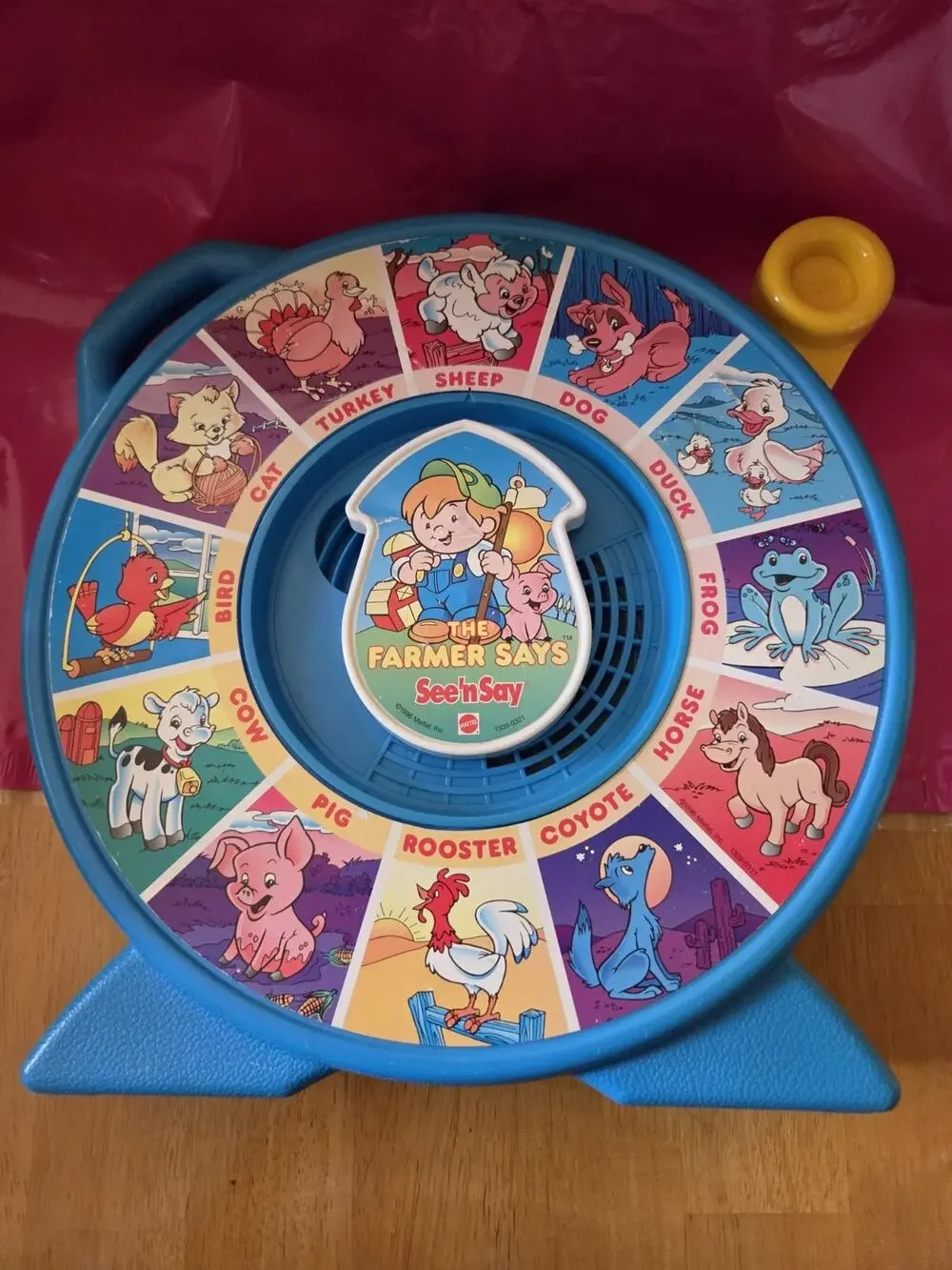 VINTAGE 1989 Mattel See N Say-THE FARMER SAYS Farm Animal Sounds- Tested / Works